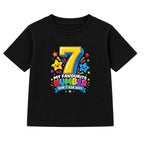 My Favourite Number 7 kids Number Day t-shirt - Black