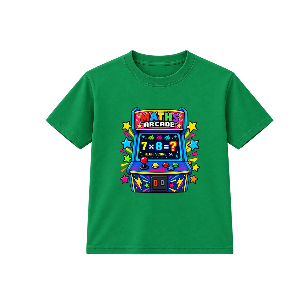 Maths Arcade kids Number Day t-shirt - Green