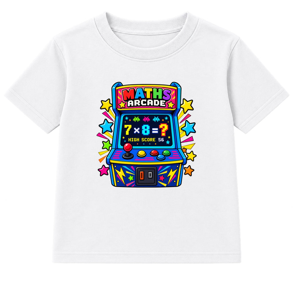 Maths Arcade kids Number Day t-shirt - White