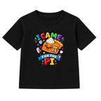 I Came For The Pi kids Number Day t-shirt - Black
