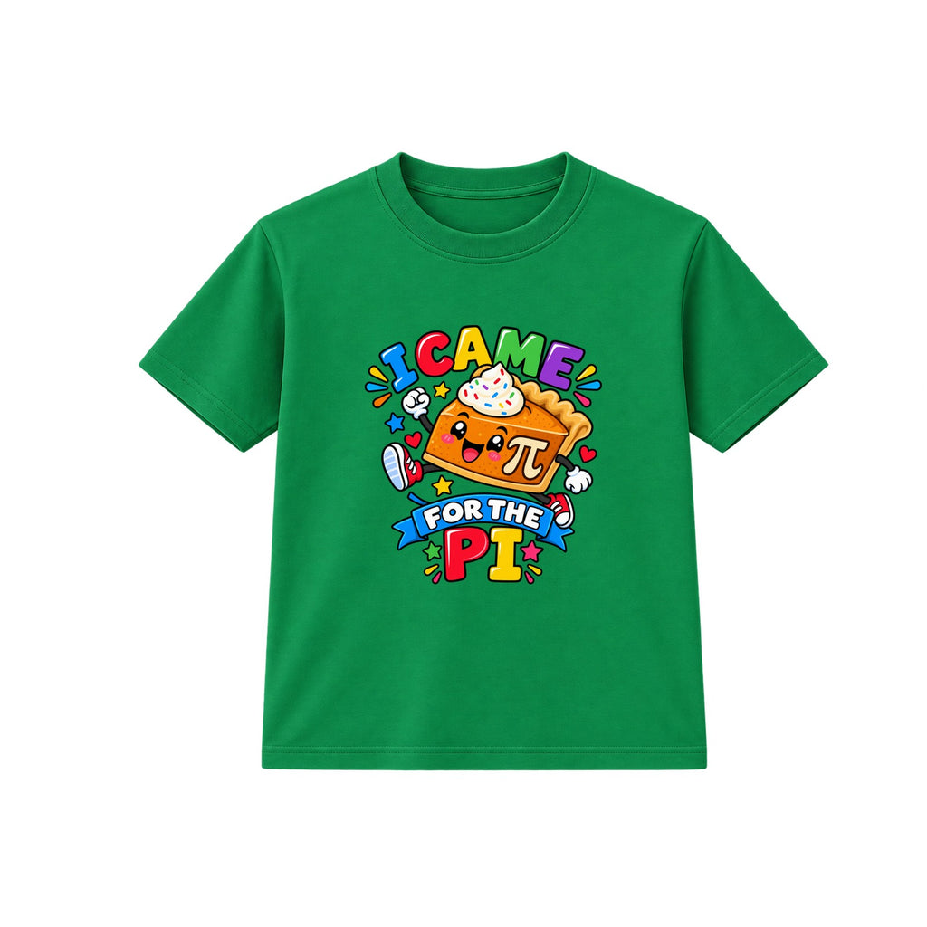 I Came For The Pi kids Number Day t-shirt - Green