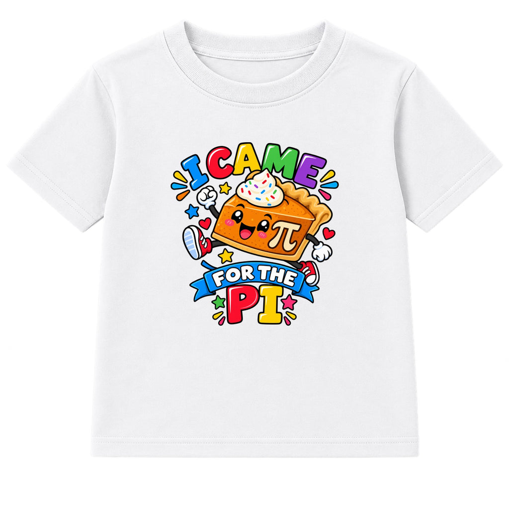 I Came For The Pi kids Number Day t-shirt - White