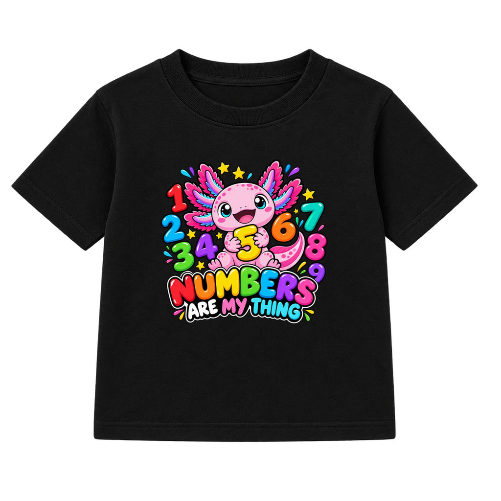 Numbers Are My Thing kids Number Day t-shirt - Black