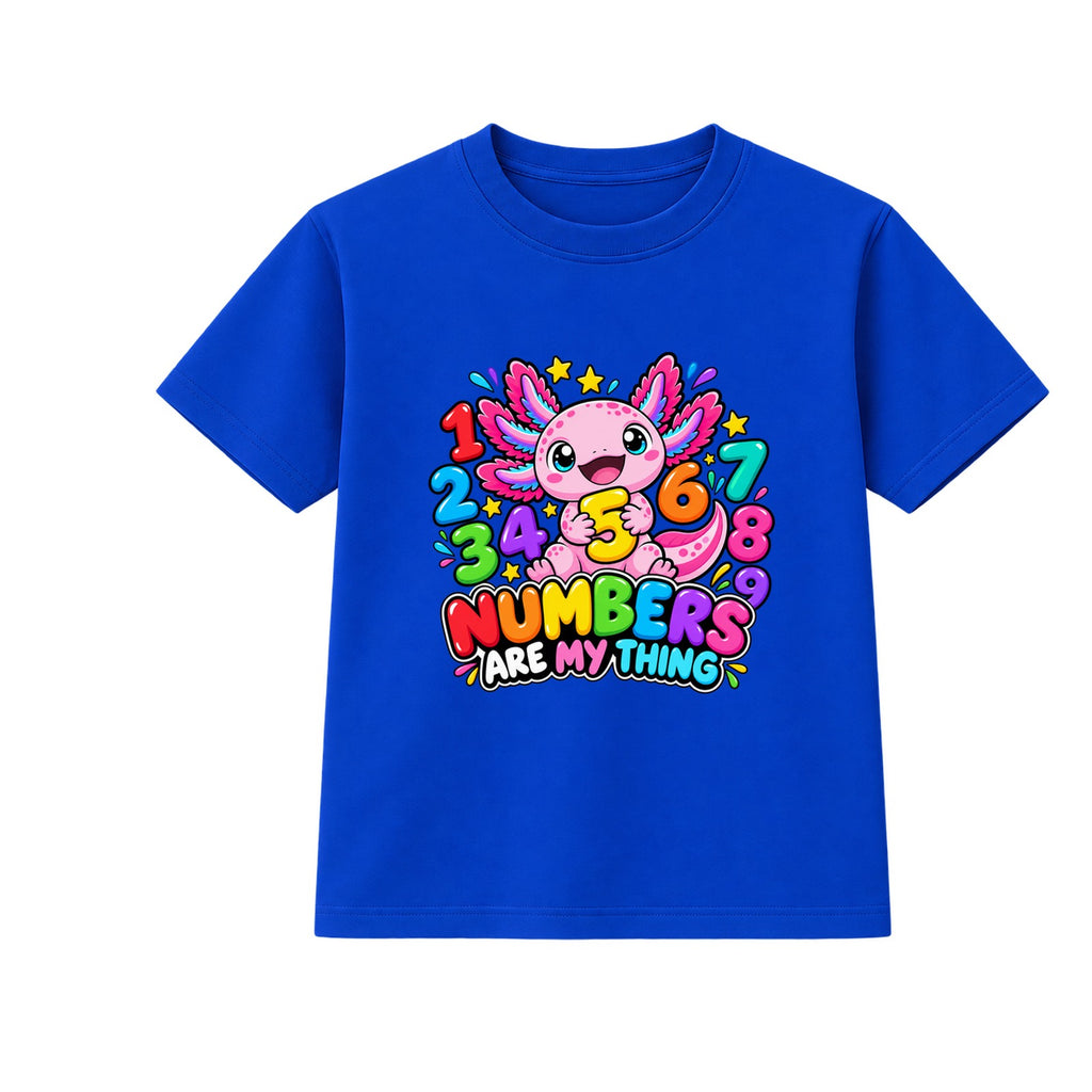 Numbers Are My Thing kids Number Day t-shirt - Blue
