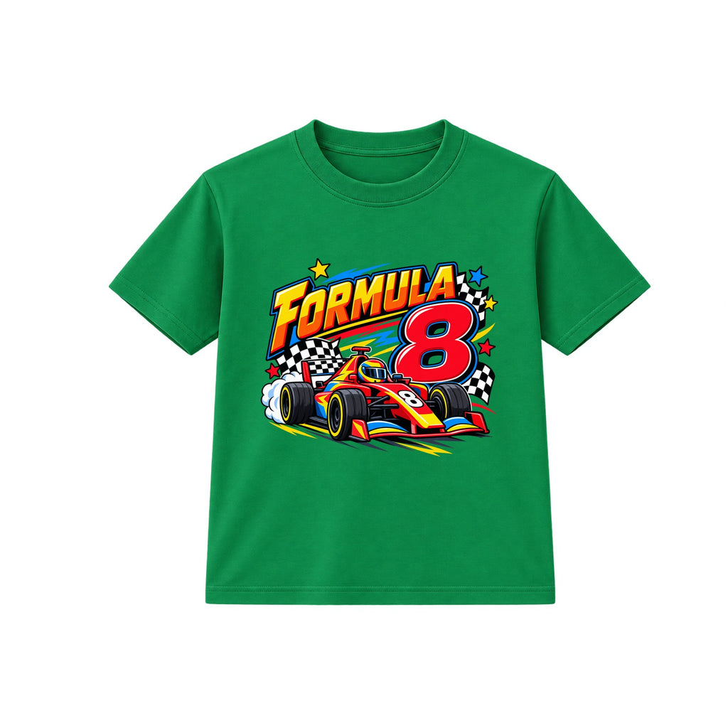Formula 8 kids Number Day t-shirt - Green