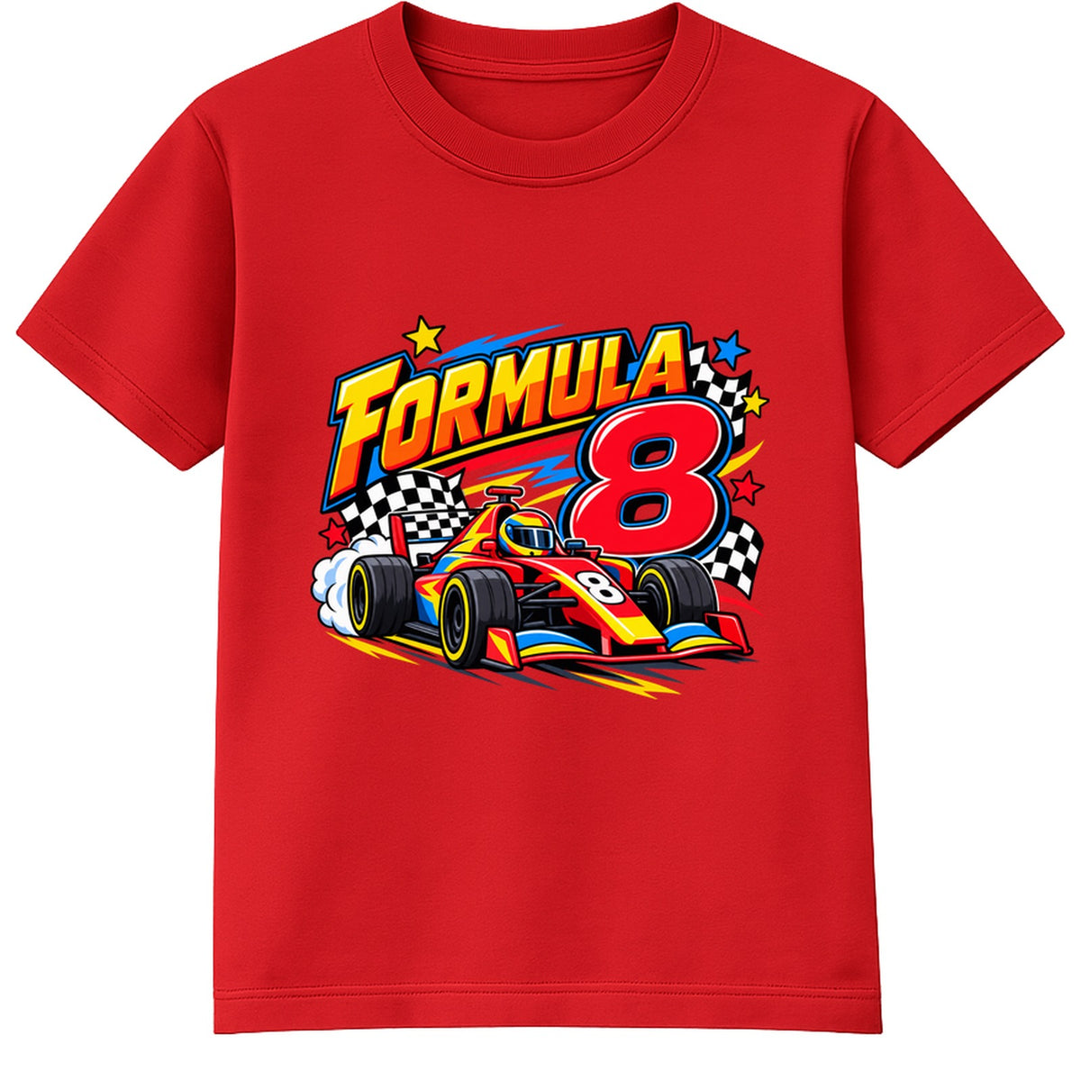 Formula 8 kids Number Day t-shirt - Red