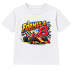 Formula 8 kids Number Day t-shirt - White