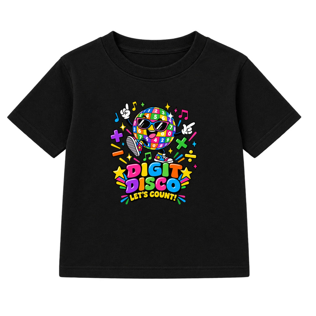 Digit Disco kids Number Day t-shirt - Black