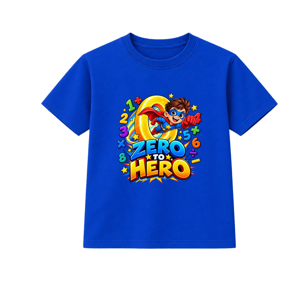 Zero To Hero kids Number Day t-shirt - Blue