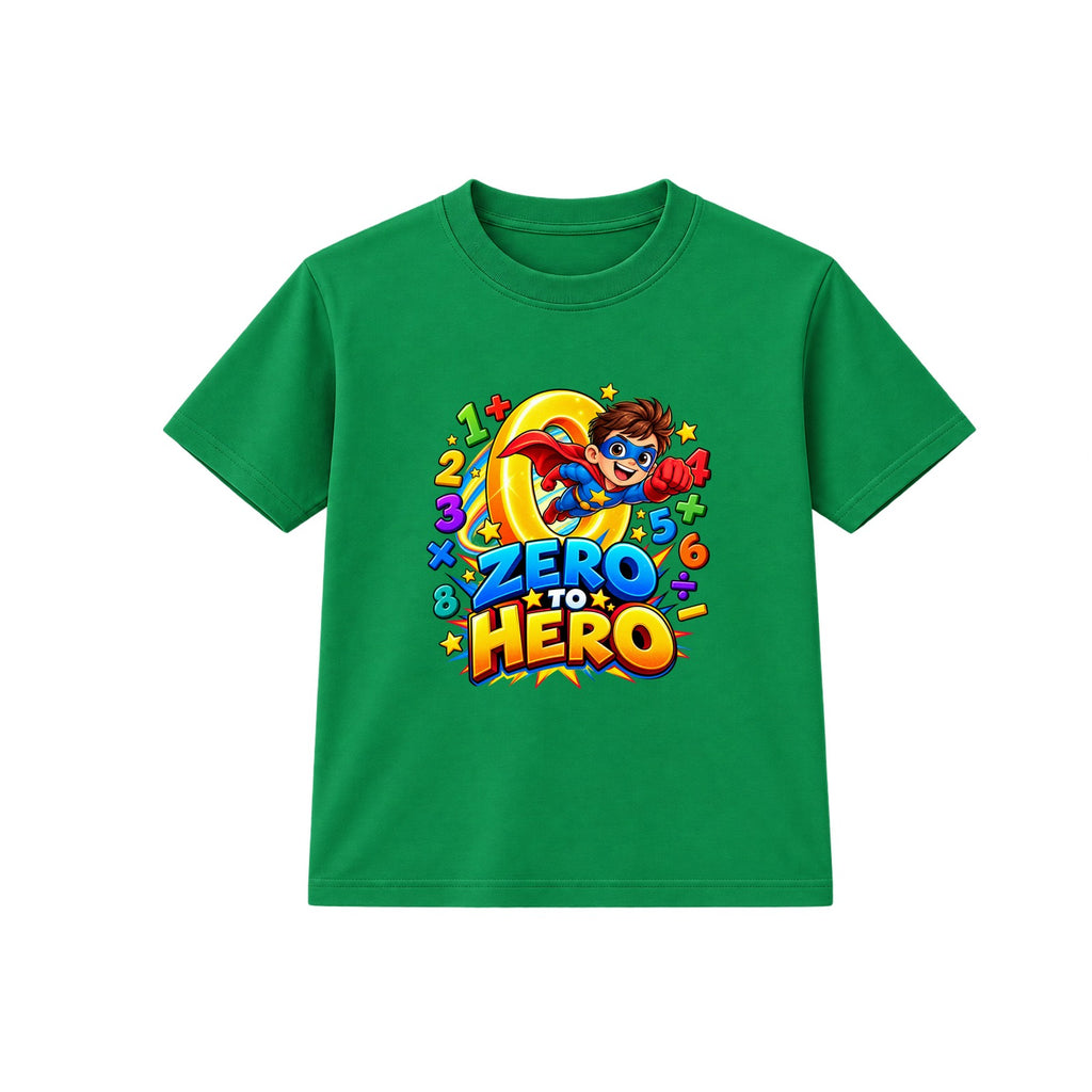 Zero To Hero kids Number Day t-shirt - Green