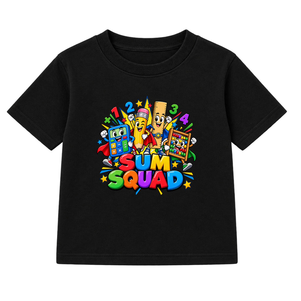 Sum Squad kids Number Day t-shirt - Black