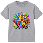 Sum Squad kids Number Day t-shirt - Heather Grey