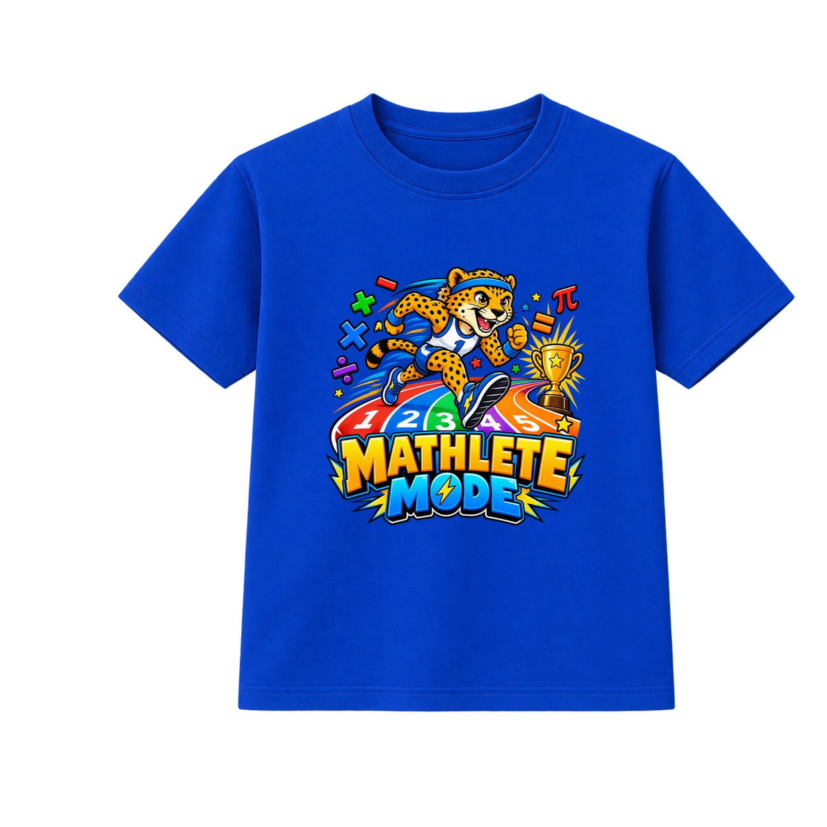 Mathlete Mode kids Number Day t-shirt - Blue