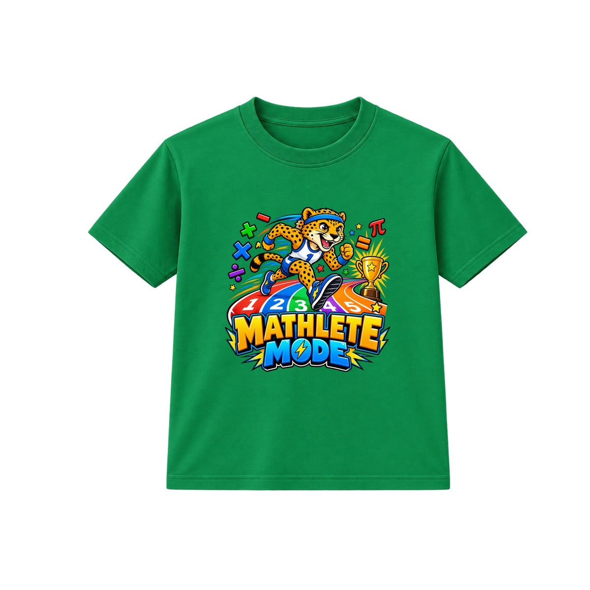 Mathlete Mode kids Number Day t-shirt - Green