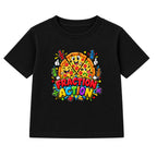Fraction Action kids Number Day t-shirt - Black
