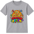 Fraction Action kids Number Day t-shirt - Heather Grey