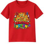 Fraction Action kids Number Day t-shirt - Red