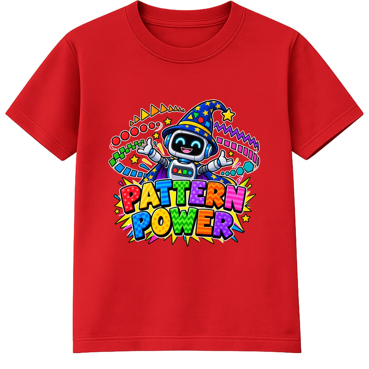 Pattern Power kids Number Day t-shirt - Red