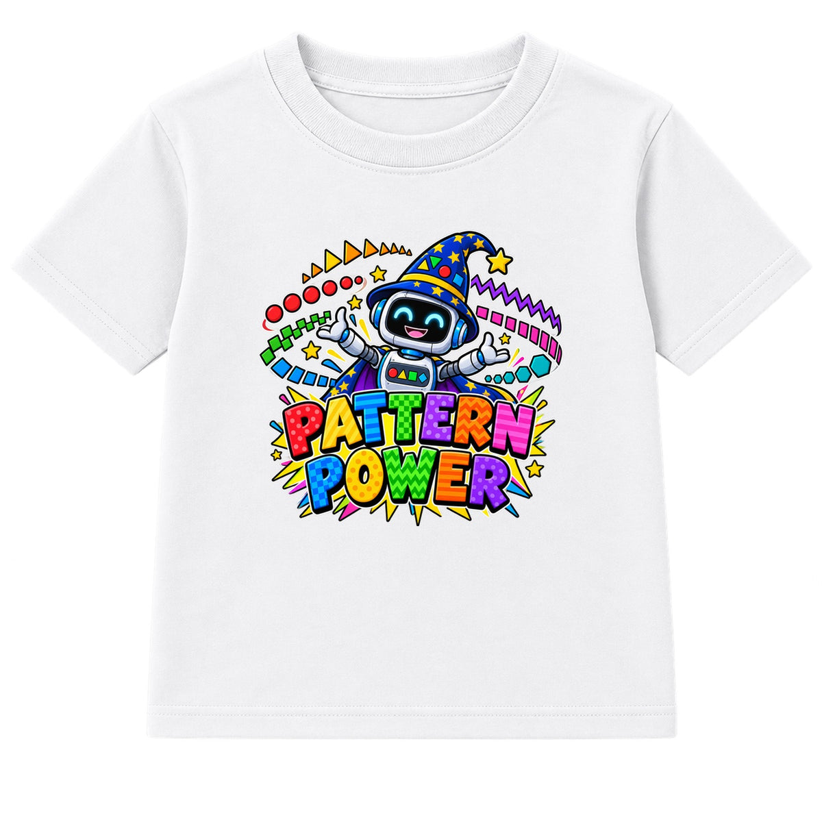 Pattern Power kids Number Day t-shirt - White