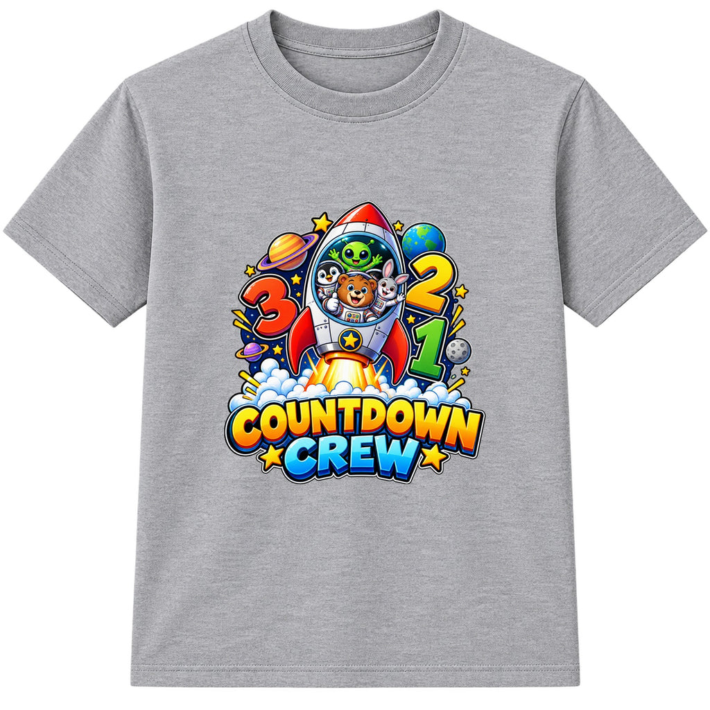 Countdown Crew kids Number Day t-shirt - Heather Grey