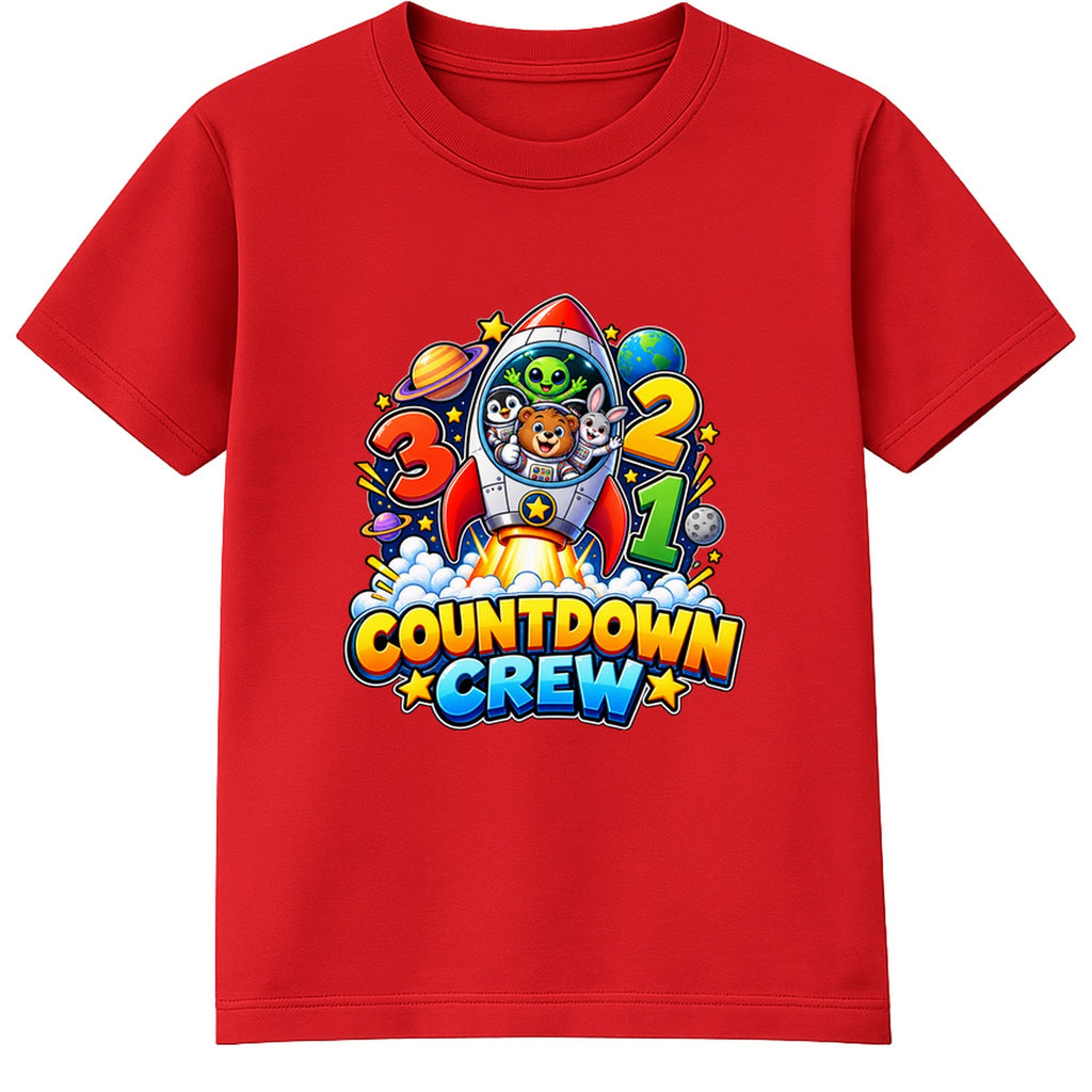 Countdown Crew kids Number Day t-shirt - Red