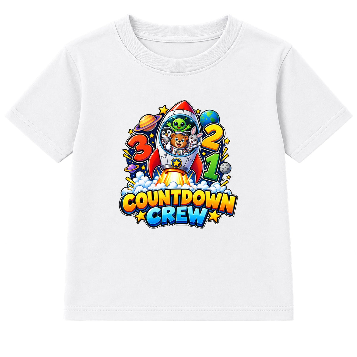 Countdown Crew kids Number Day t-shirt - White