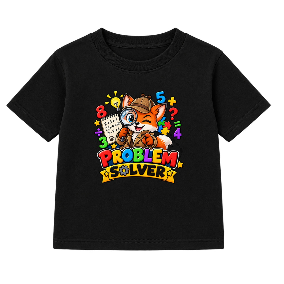Problem Solver kids Number Day t-shirt - Black