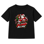 Sleigh All Day adult Christmas t-shirt - Black