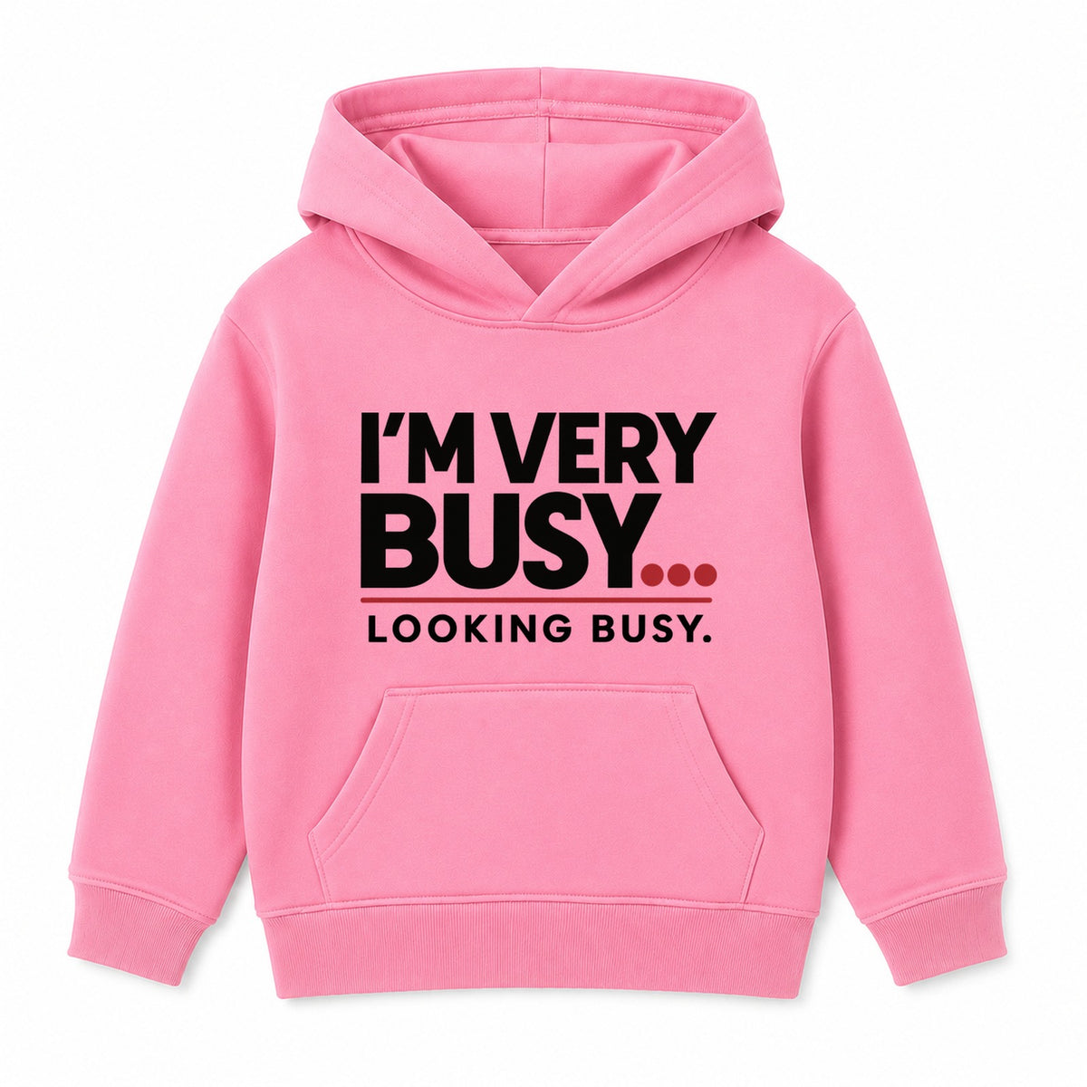 Very Busy Looking Busy adult slogan hoodie - Pink