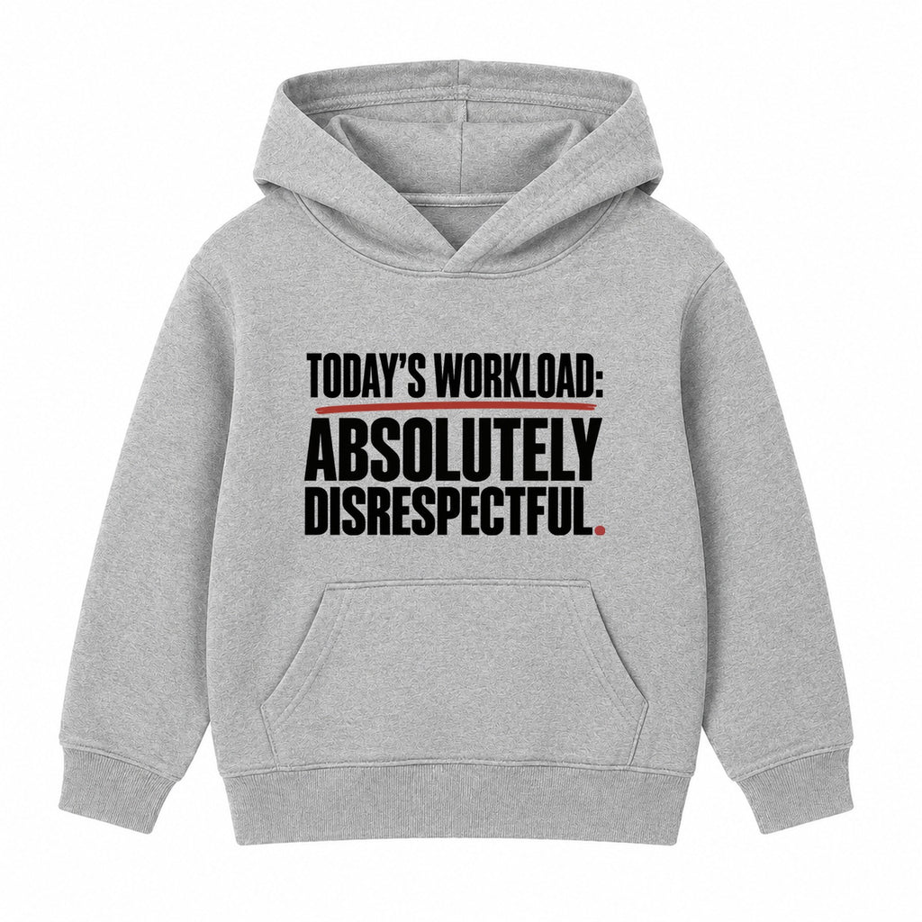 Absolutely Disrespectful adult slogan hoodie - Heather Grey