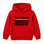 Absolutely Disrespectful adult slogan hoodie - Red