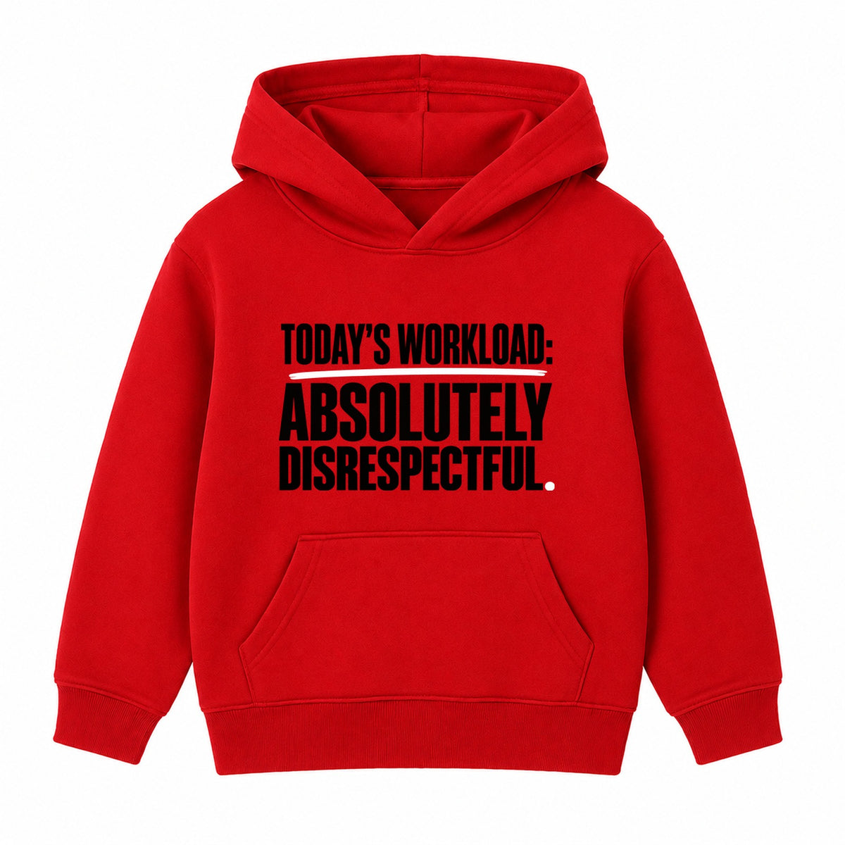 Absolutely Disrespectful adult slogan hoodie - Red