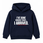 I Arrived adult slogan hoodie - Navy