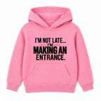 Making An Entrance adult slogan hoodie - Pink