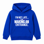 Making An Entrance adult slogan hoodie - Royal Blue