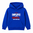 Employee Of The Month adult slogan hoodie - Royal Blue