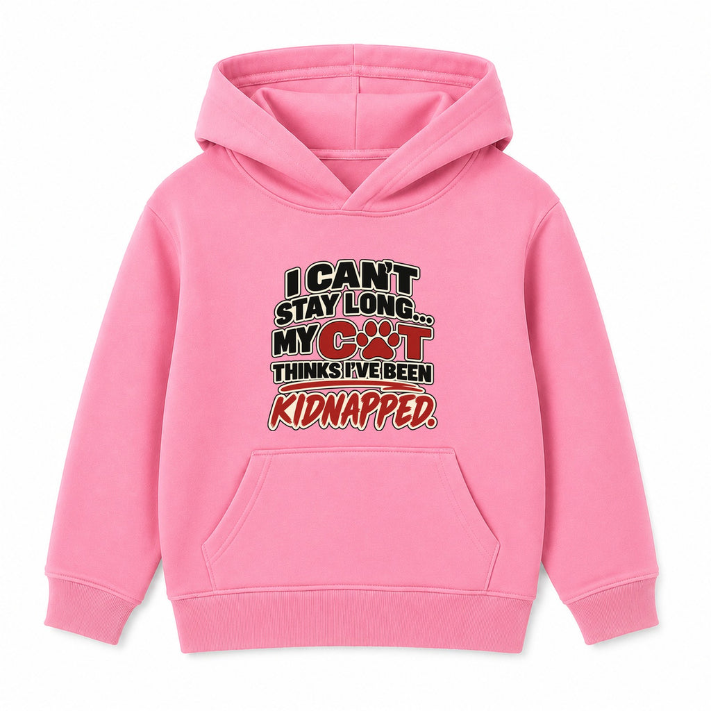 My Cat Thinks I've Been Kidnapped adult slogan hoodie - Pink