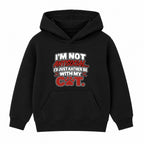 Rather Be With My Cat adult slogan hoodie - Black