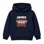 Rather Be With My Cat adult slogan hoodie - Navy