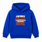 Rather Be With My Cat adult slogan hoodie - Royal Blue