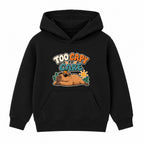 Too Capy To Care adult slogan hoodie - Black