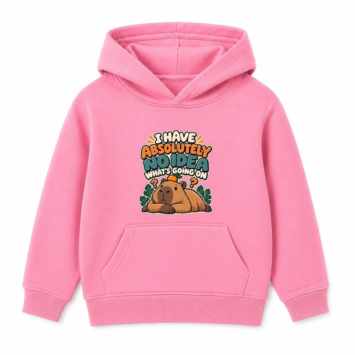 No Idea What's Going On adult slogan hoodie - Pink