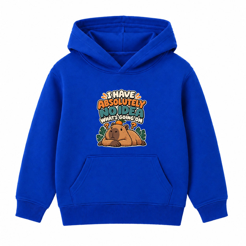 No Idea What's Going On adult slogan hoodie - Royal Blue