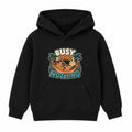 Busy Doing Nothing adult slogan hoodie - Black