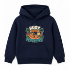 Busy Doing Nothing adult slogan hoodie - Navy
