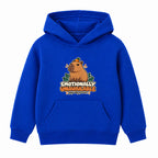 Emotionally Unavailable adult slogan hoodie - Royal Blue