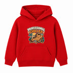 Professional Chiller adult slogan hoodie - Red