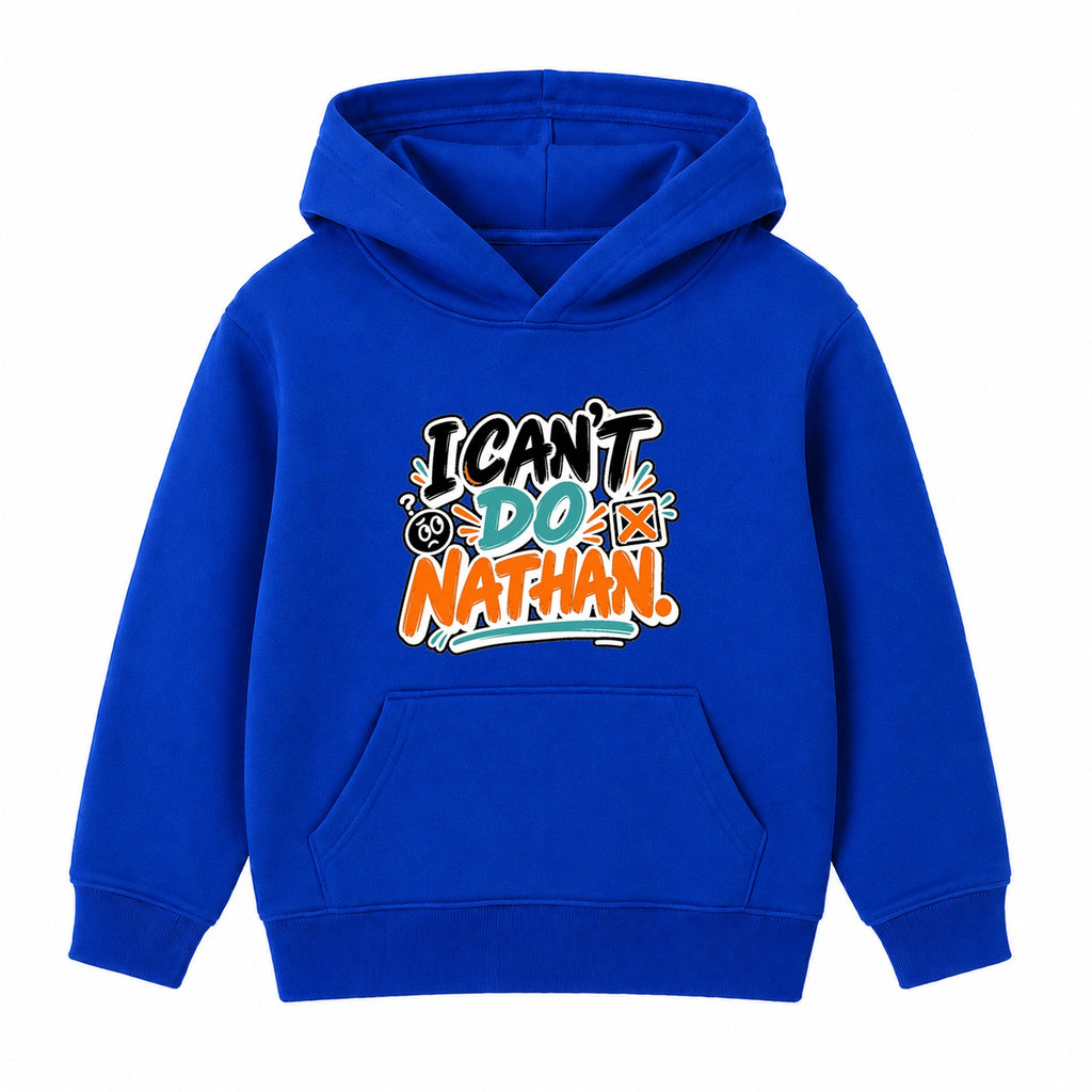 I Can't Do Nathan adult slogan hoodie - Royal Blue