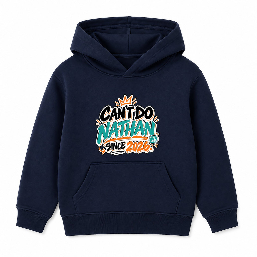 Can't Do Nathan Since 2026 adult slogan hoodie - Navy