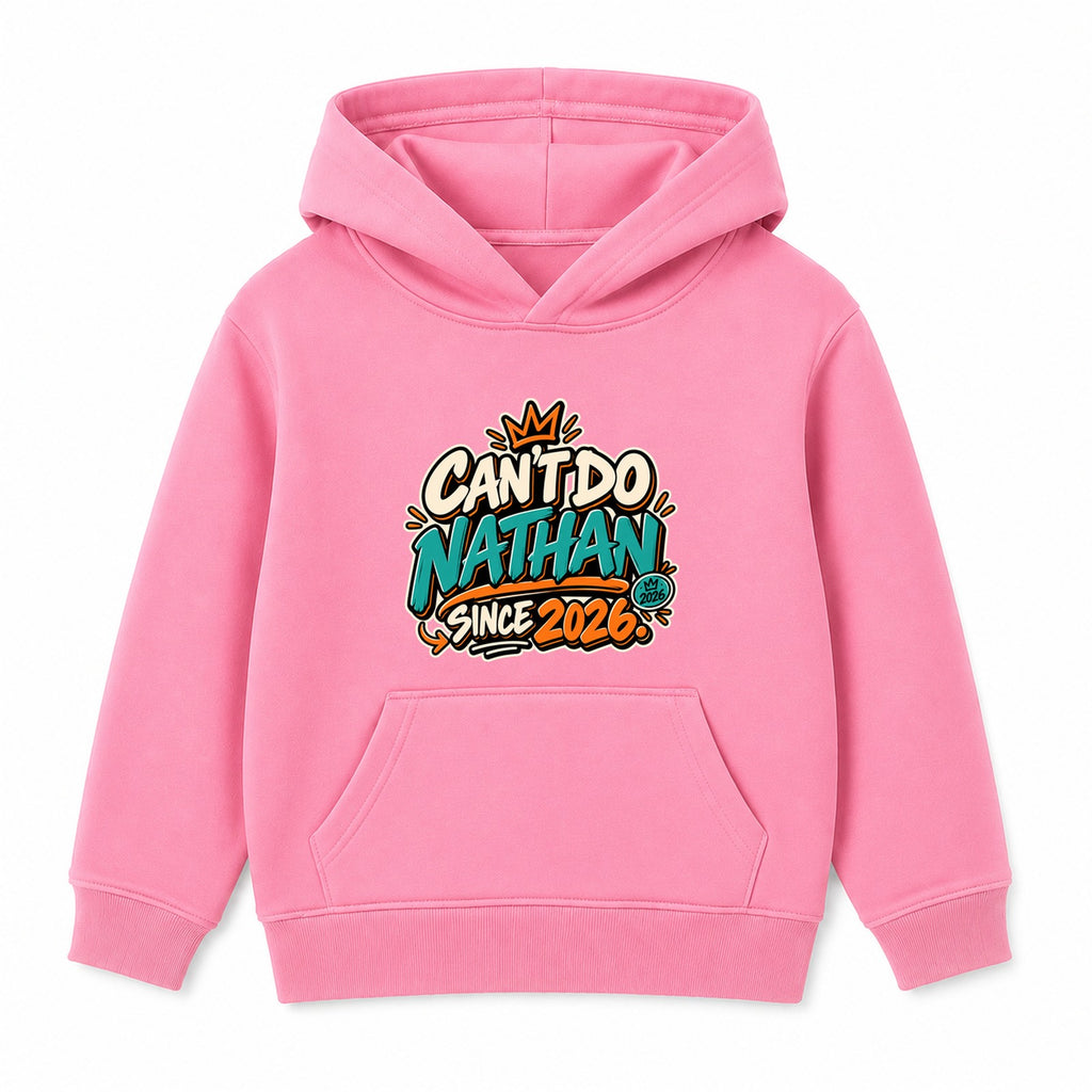 Can't Do Nathan Since 2026 adult slogan hoodie - Pink